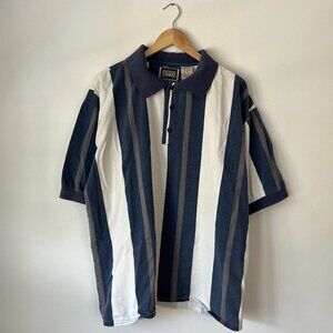Vintage Northern Elements Woven Striped Polo